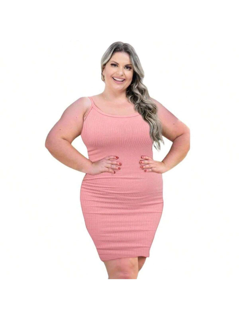 Kit 4 Vestidos Plus Size Canelado Tubinho - Elegância e Conforto