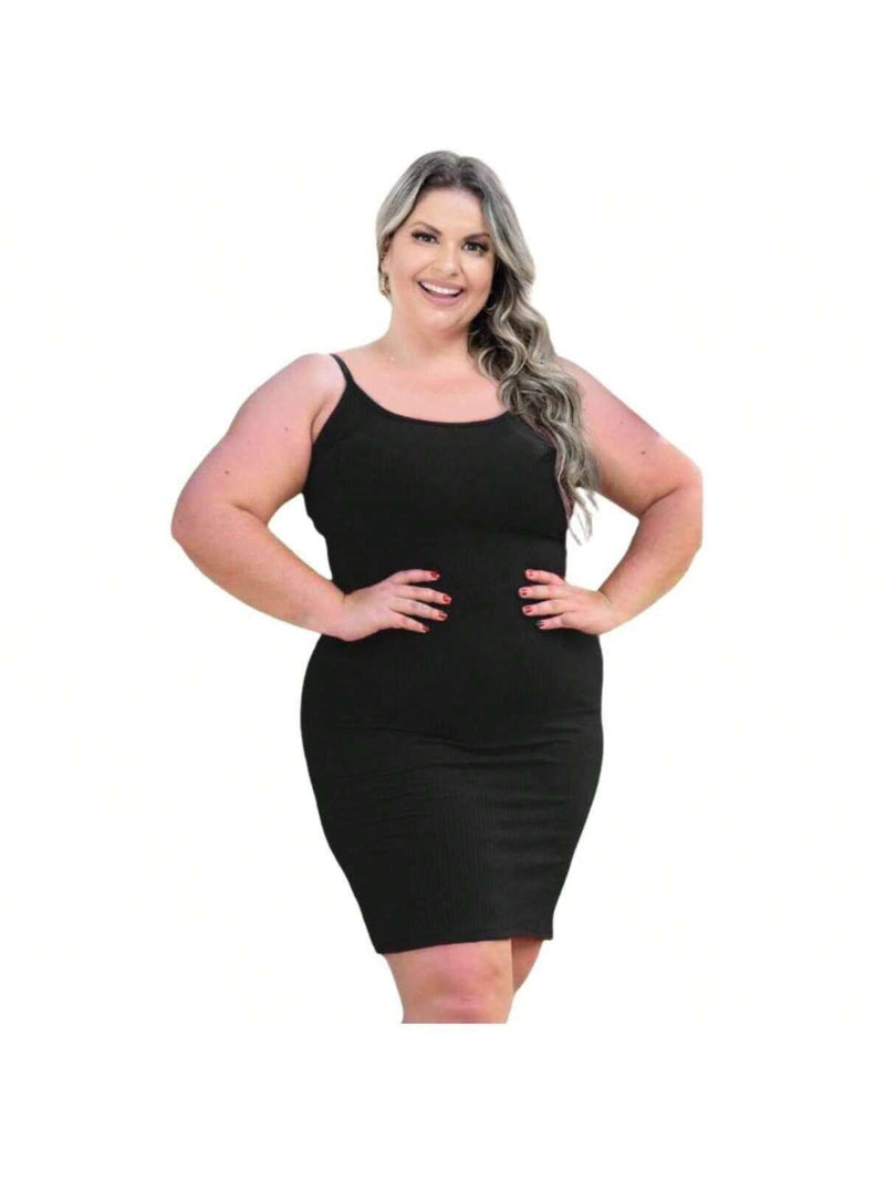 Kit 4 Vestidos Plus Size Canelado Tubinho - Elegância e Conforto