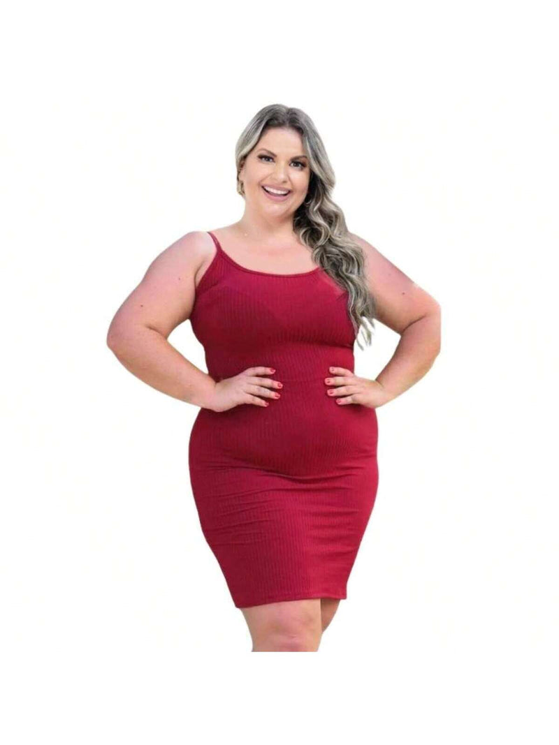 Kit 4 Vestidos Plus Size Canelado Tubinho - Elegância e Conforto