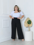 Alilan Calça Pantalona Plus Size - Elegância e Conforto em Cada Passo