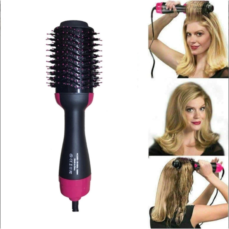 Escova Secadora Alisador Elétrica Quente Cabelo Com 3 Em1 Hair Styler Marisa